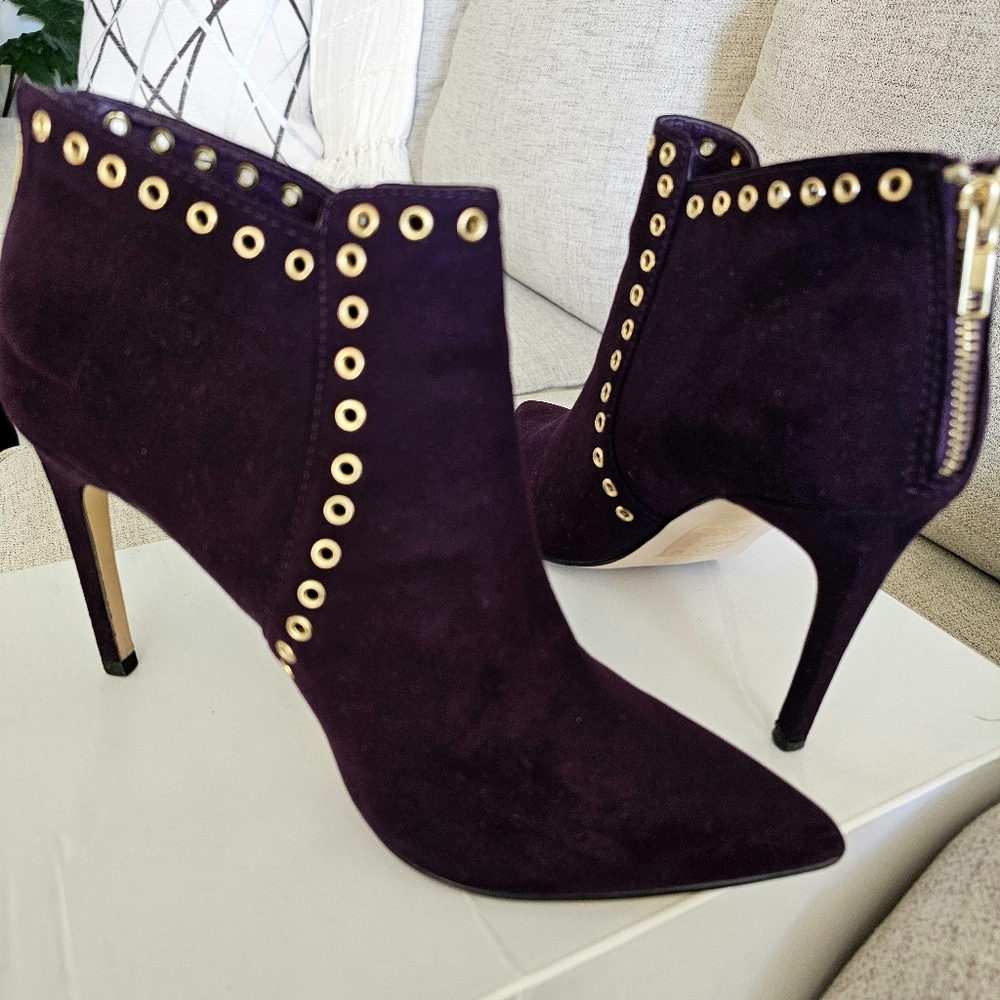 Purple Princess  suade booties